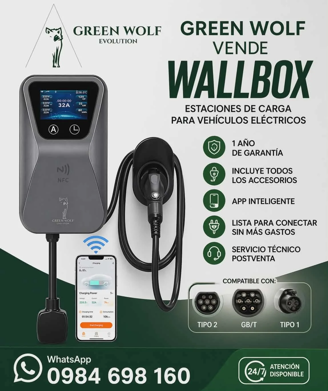 Cargador Wallbox de Pared